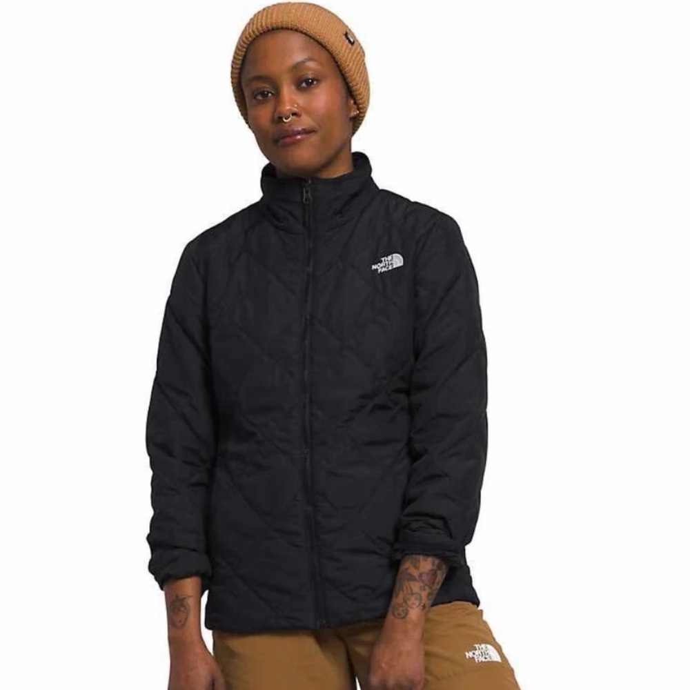 The North Face Women's Fleece Lined Black Quilted Jacket | Size Large |
